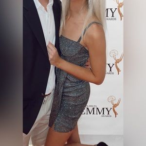 PrettyLittleThing Underwire Glitter Dress